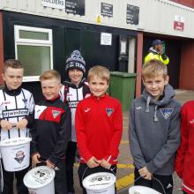 Bucket collection at East End Park